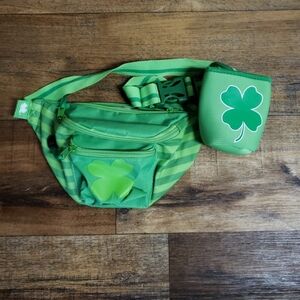 Tipsy Elves Shamrock Fanny Pack with Drink Holder